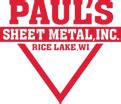 paul's sheet metal rice lake wisconsin|paul's sheet metal inc.